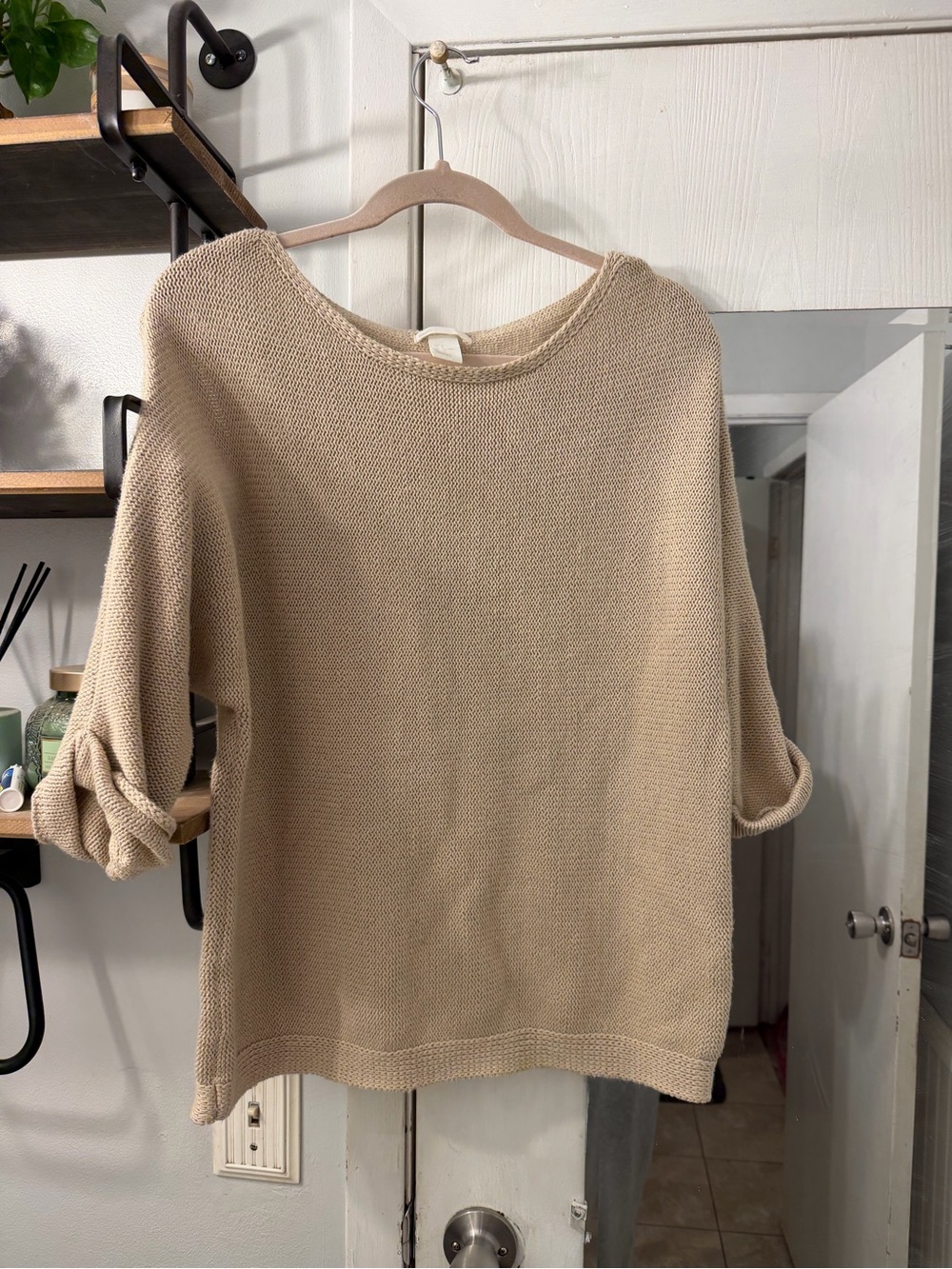 H&M Beige Lightweight Knit Sweater
